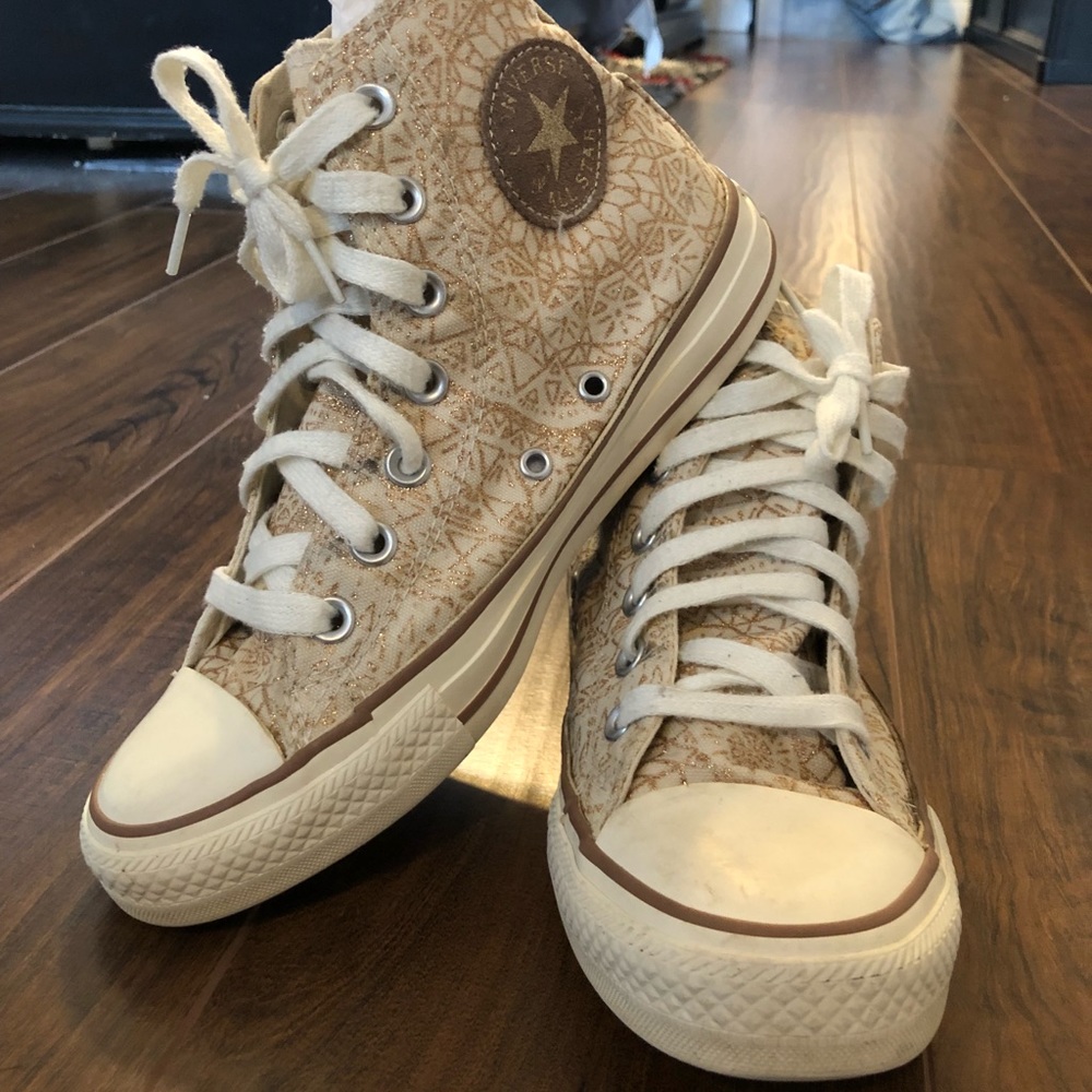 Rare Gold Tribal (Aztec) Print High-top Converse